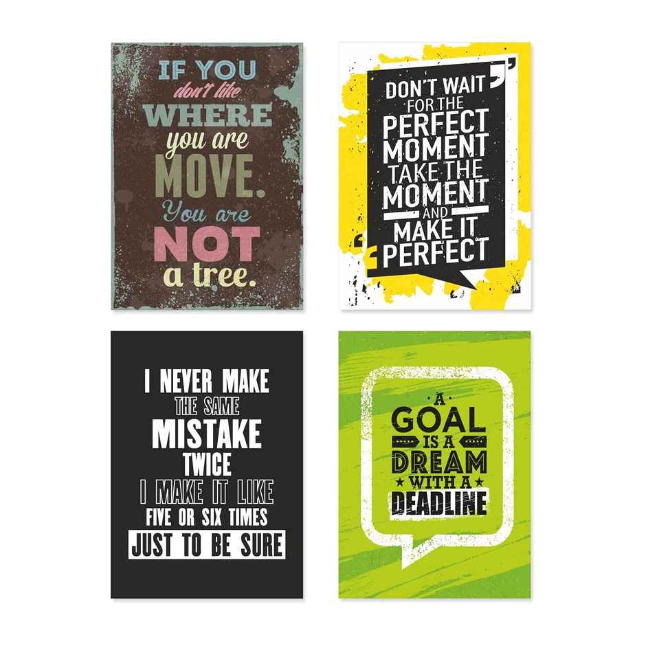 Paper Plane Design Wall Posters For Office Decor | Set of 10 | Size | 12 Inch x 18 Inch | D37