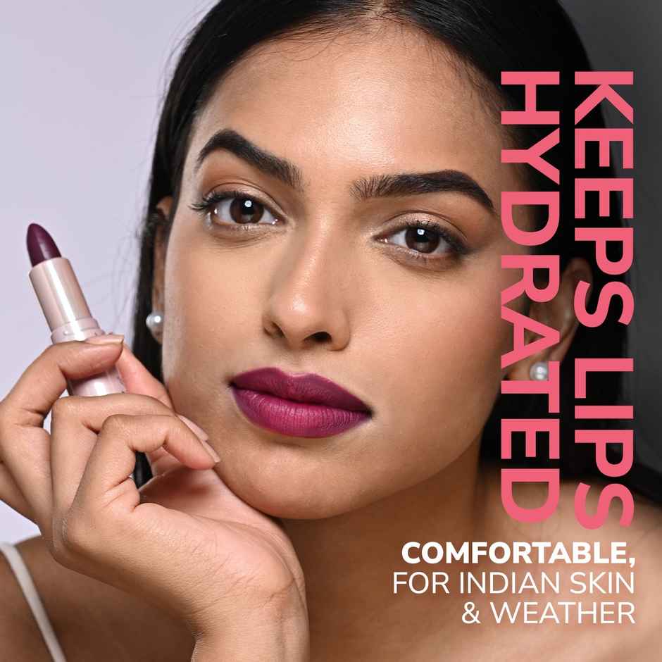Mila Beaute Bold & Matte Lipstick Highly Pigmented & Soft Matte Finish - 07 Bold Bordeaux