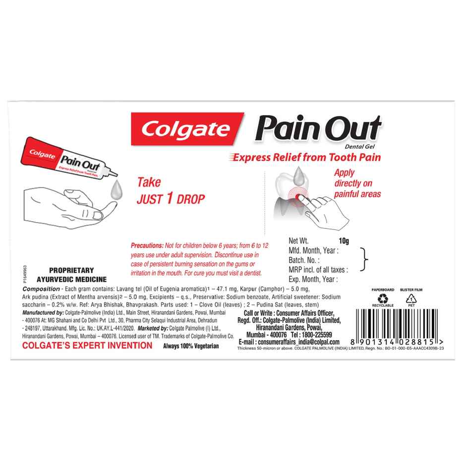 PainOut - Gives Express Relief From Tooth Pain