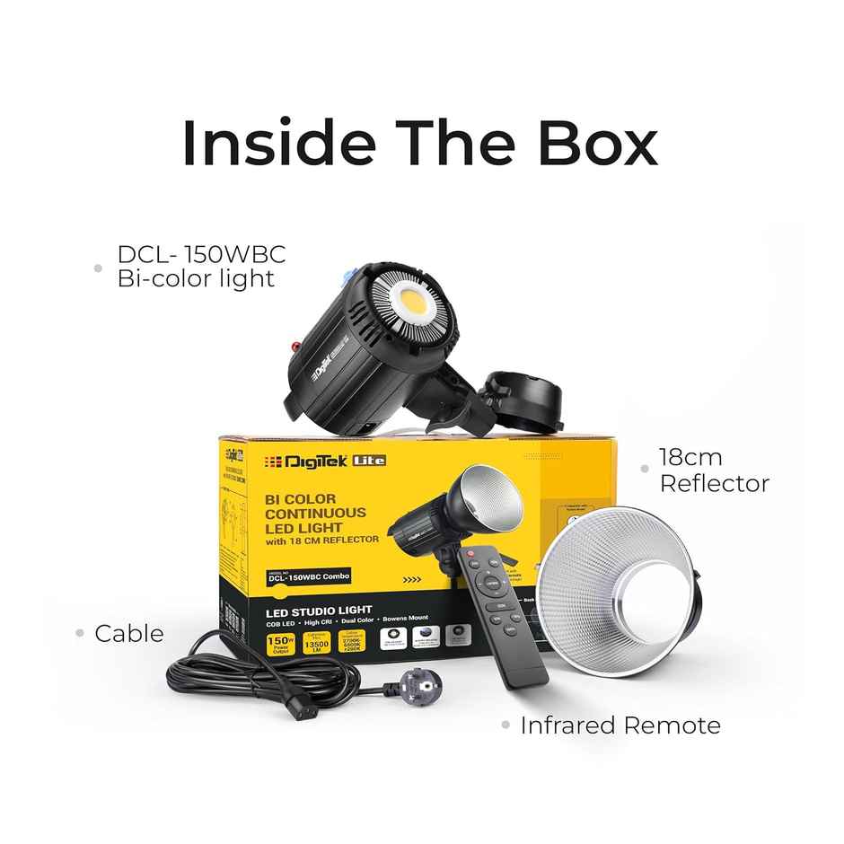 Digitek Lite Continuos LED Light DCL-150WBC Combo
