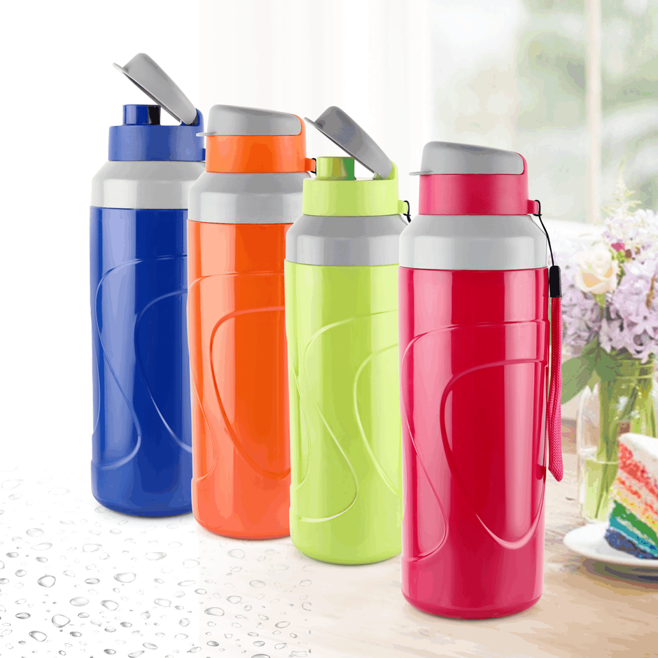 Cello Puro Steel-X Quick Flip Insulated Water Bottle PU Insulation | 700 ml | Colour May Vary