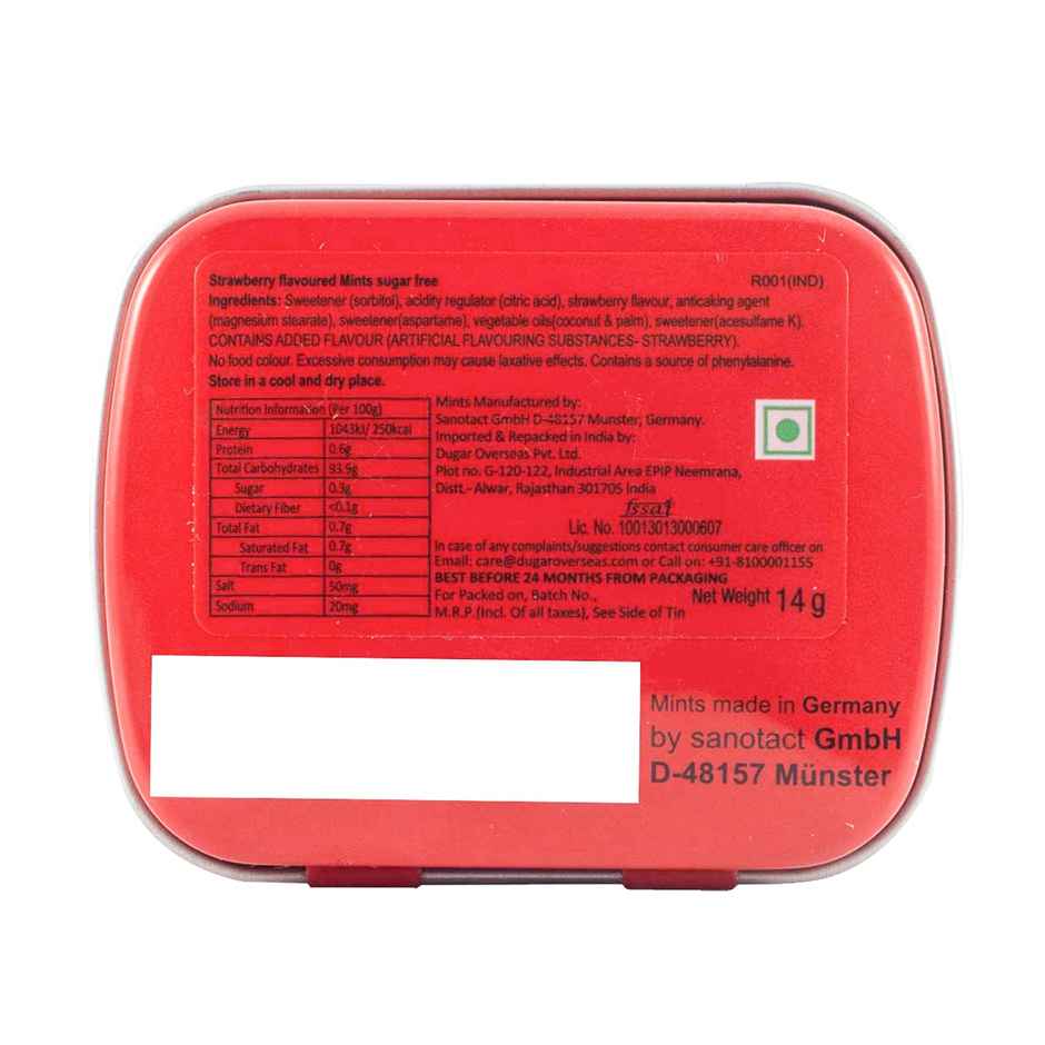 Impact mints Sugar Free Strawberry