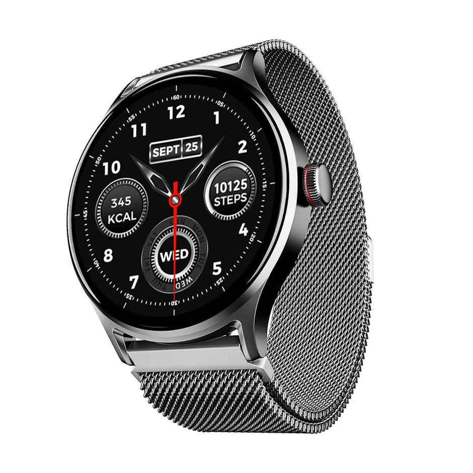 boAt Lunar Vista Smartwatch | 1.52" Display | Functional Crown - Metal Silver