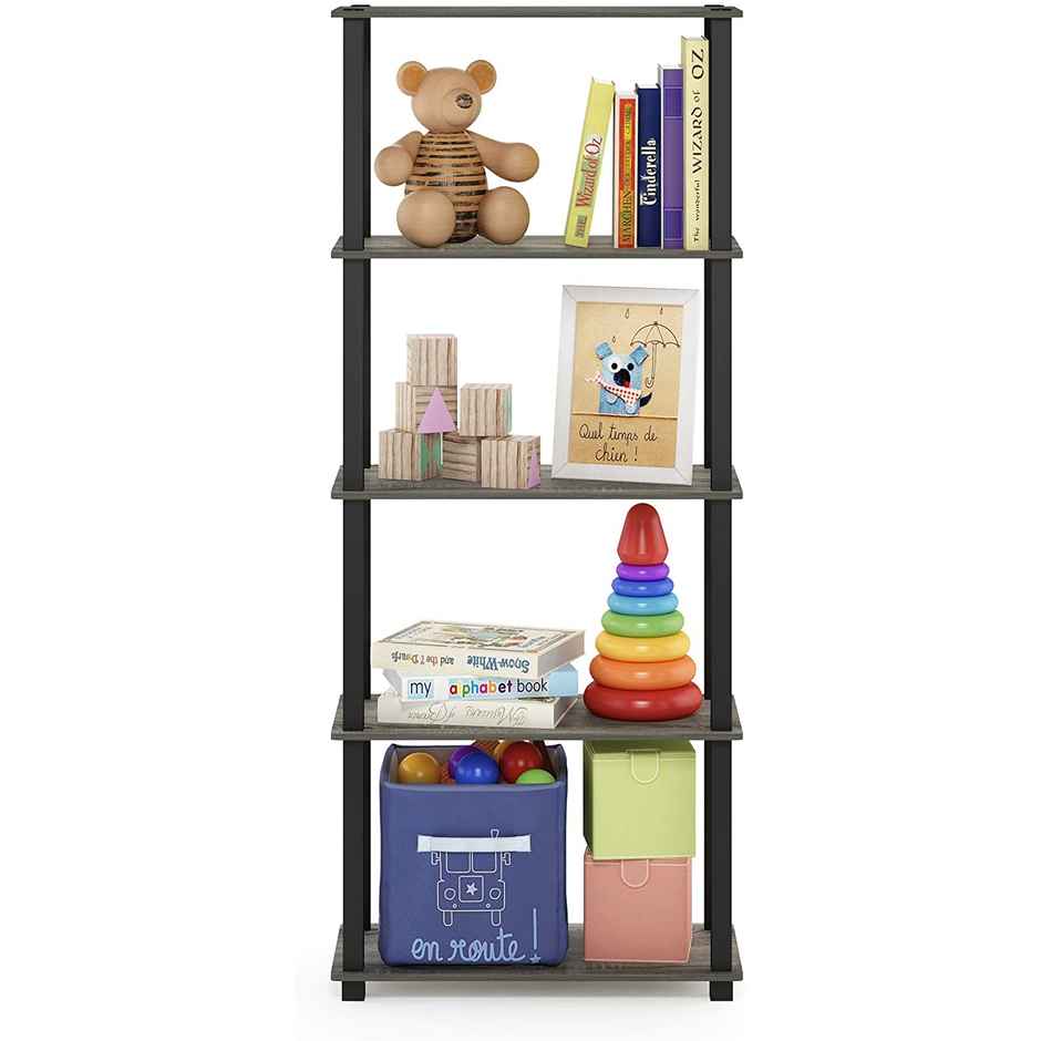 Arlavya Standing 5 tier Engineered Wood Utility Storage Shelf & Display Organizer for Home