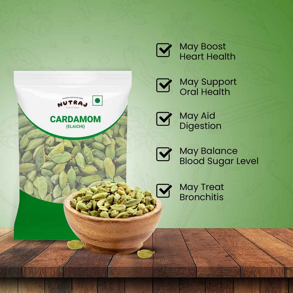 Nutraj Classic Green Cardamom (Elaichi) - Pouch