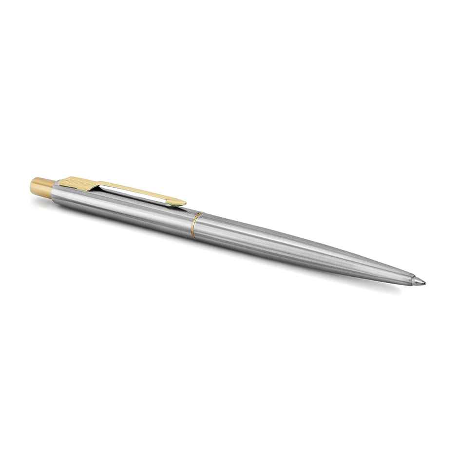 Parker Classic Stainless Steel Ball Pen | Gold Trim | Teacher's Day Gift