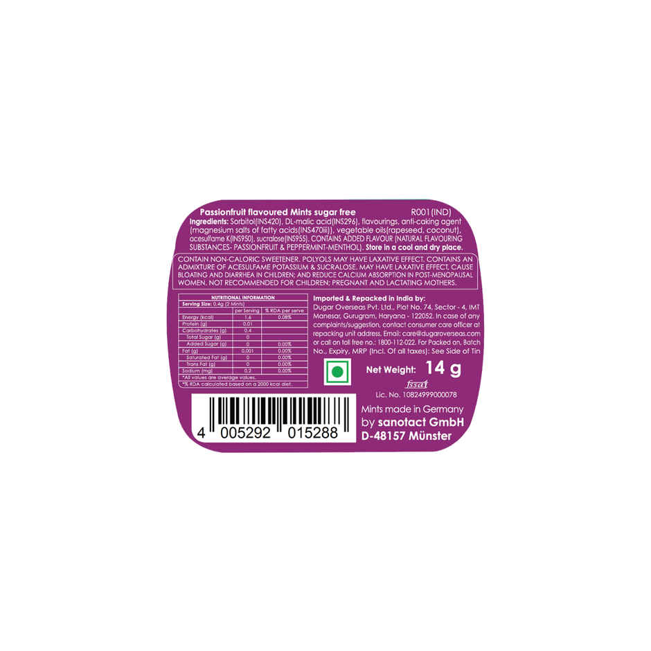 Impact Mints Passion Fruit