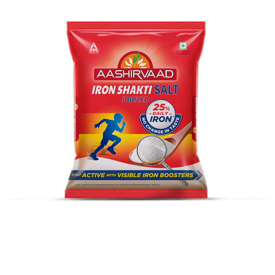 Aashirvaad Iron Shakti Salt | Packed with Iron-Boosters