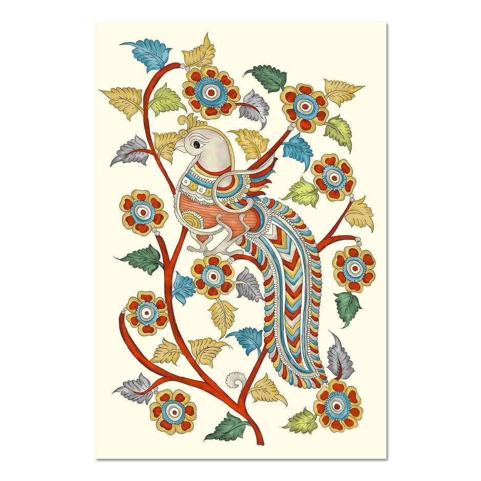 Paper Plane Design Indian Ethnic Traditional Wall Poster | Size 12 x 18 Inch | D97