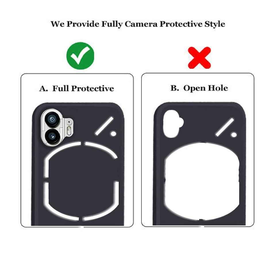 Artistque Case for Nothing Phone 2 Back Cover - Plain Liquid Silicone