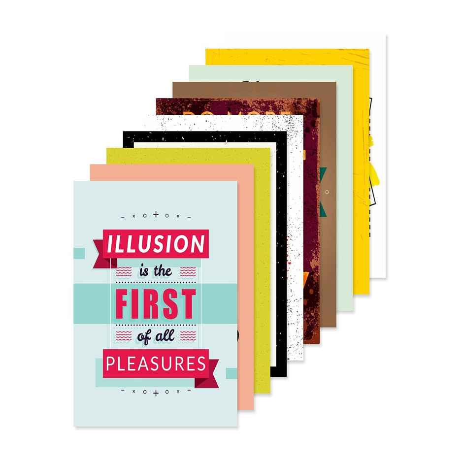 Paper Plane Design Wall Posters For Office Decor | Set of 10 | Size | 12 Inch x 18 Inch | D24