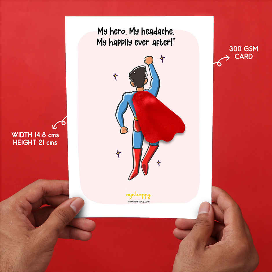 Happy Mail Super Husband Cape Card