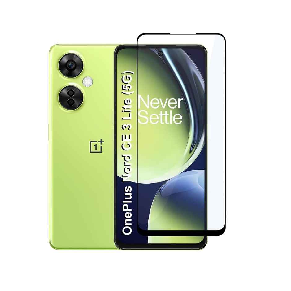 Ohonesty Edge to Edge Full Glue Tempered Glass for Oneplus Nord Ce 3 Lite 5G