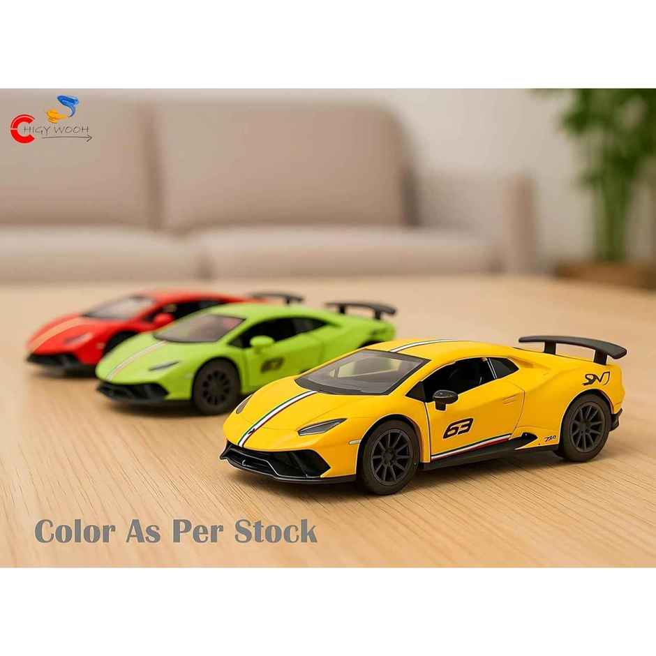 Chigy Wooh Lamborghini Die-Cast Model Alloy Metal Pull Back Action Toy Vehicles,Assorted