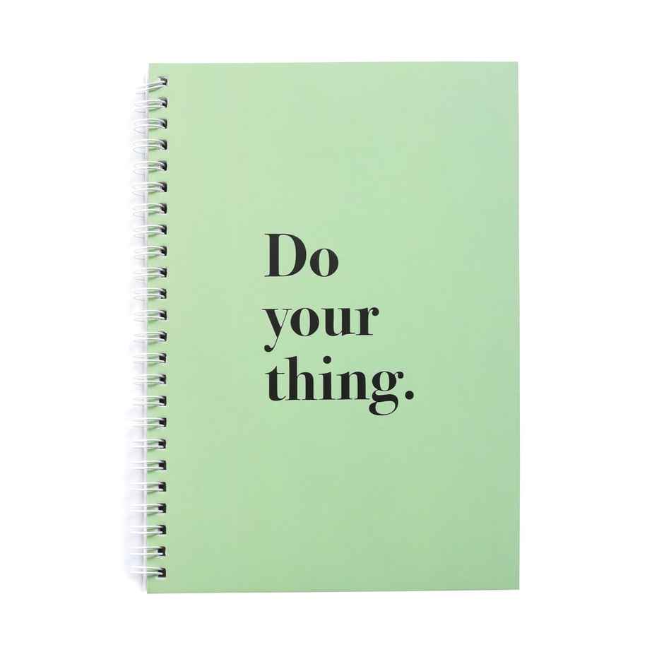 Papboo Do Your Thing, A5 Re-Writeable Notebook | Unruled | 36 Pages, 21 x 15 cm | Reusable Notebook