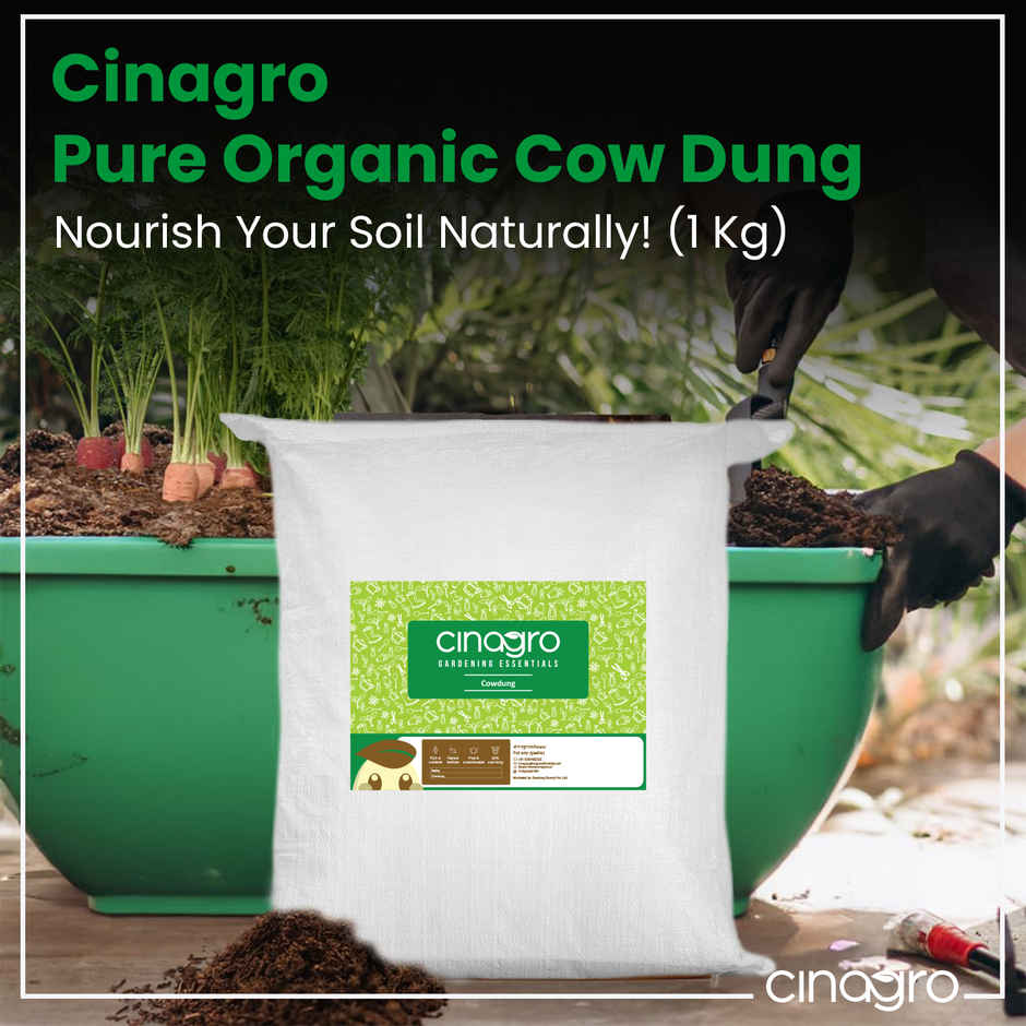 Cinagro Cow Dung Manure Plant Fertilizer for Soil Enrichment