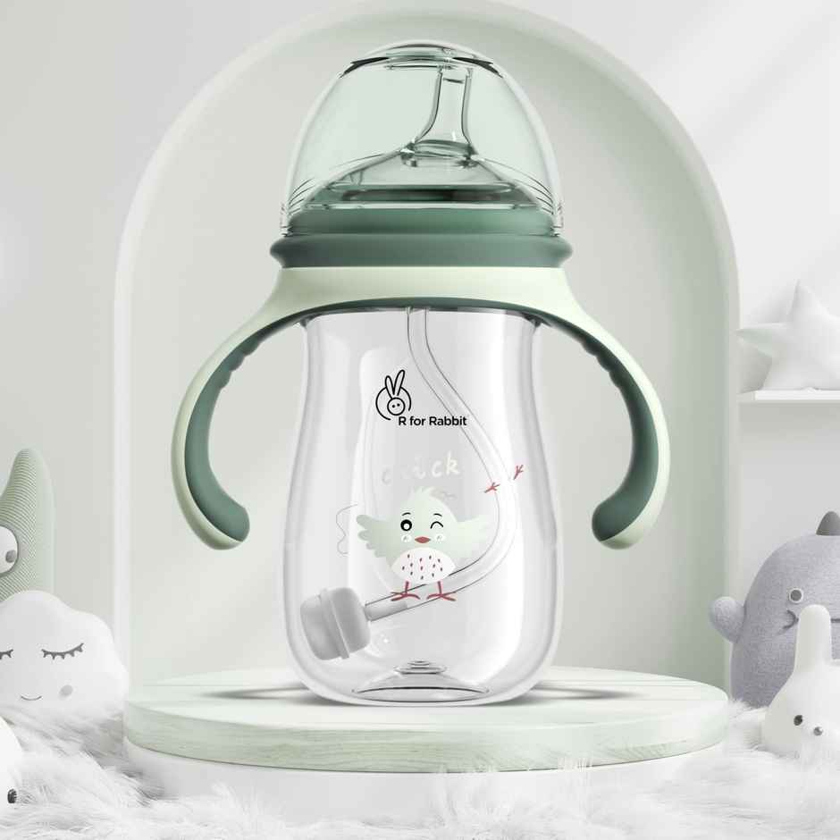 R for Rabbit Tritan Tweet 240 ml Baby Spout Cup (Green)