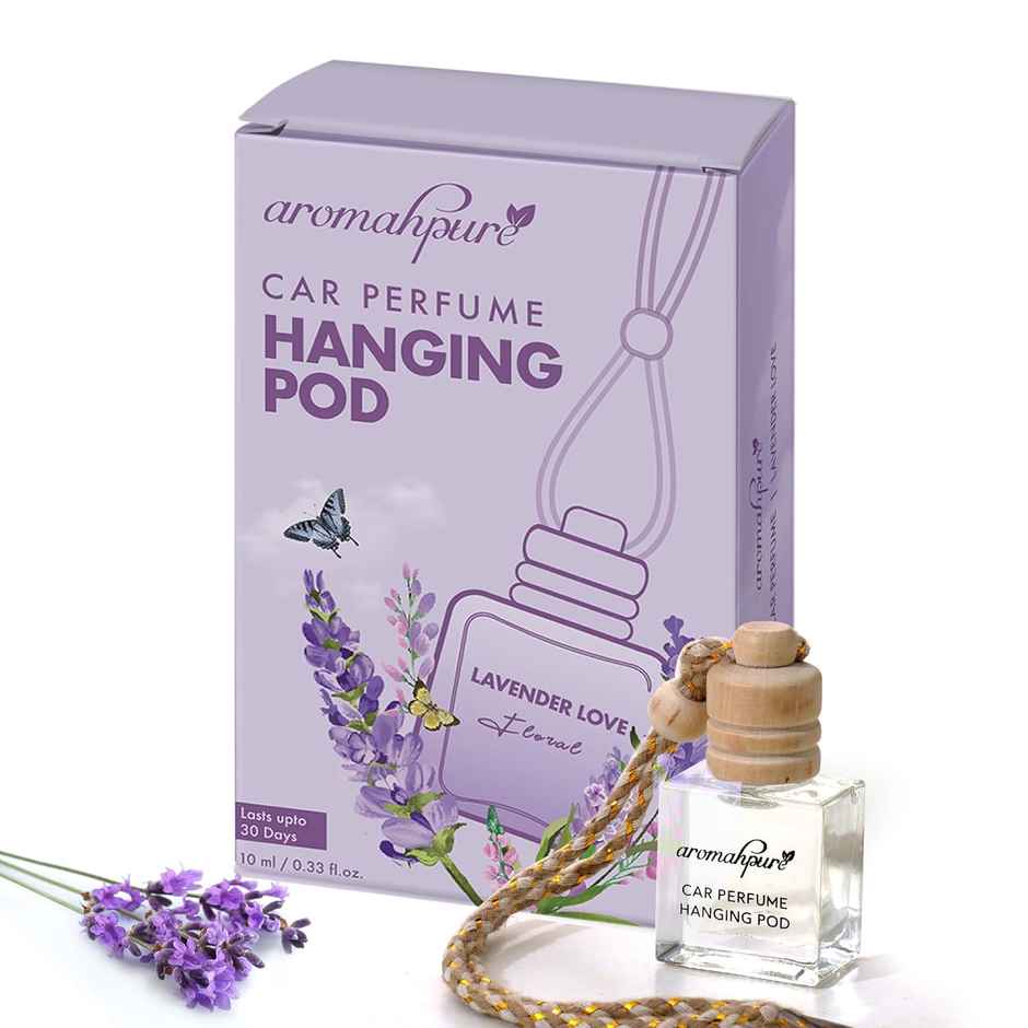 Aromahpure Premium Car Air Freshener Hanging Pod | Lavender Fragrance Combo