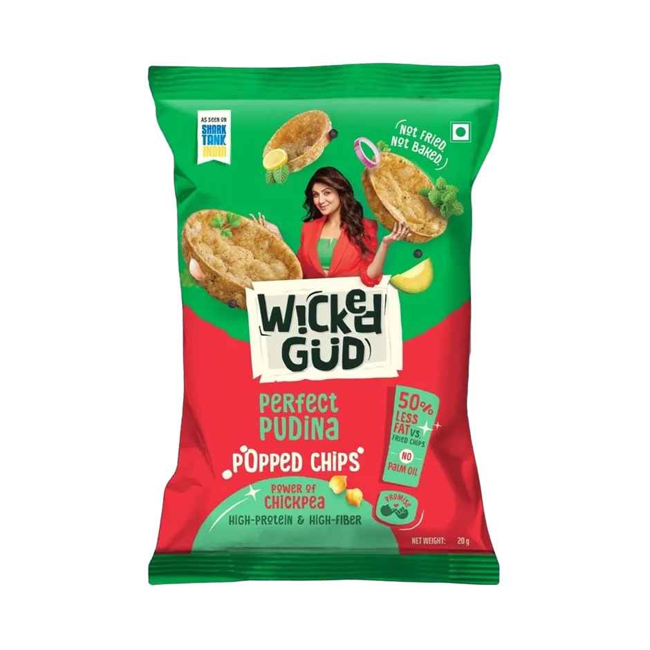 Wickedgud Chickpea Popped Chips | Perfect Pudina