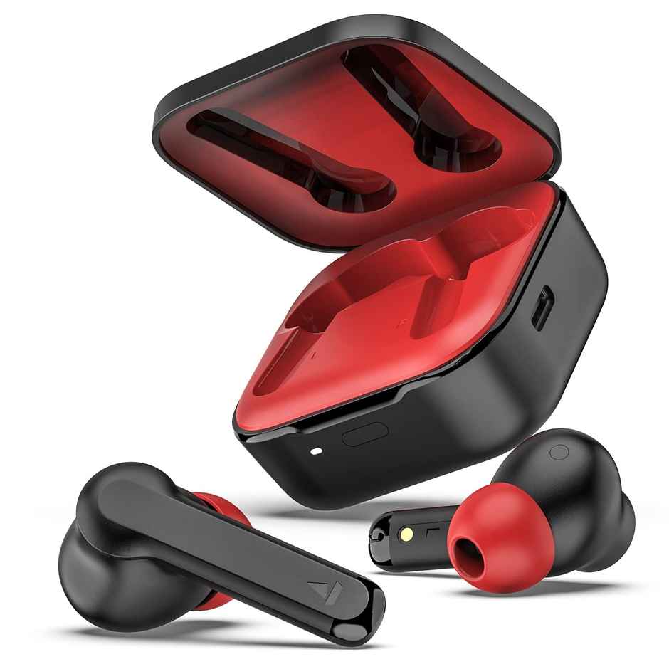 boAt Airdopes 458 TWS Earbuds W/ Spatial Bionic Sound by Thx, In Ear Enx Tech(Active Black)