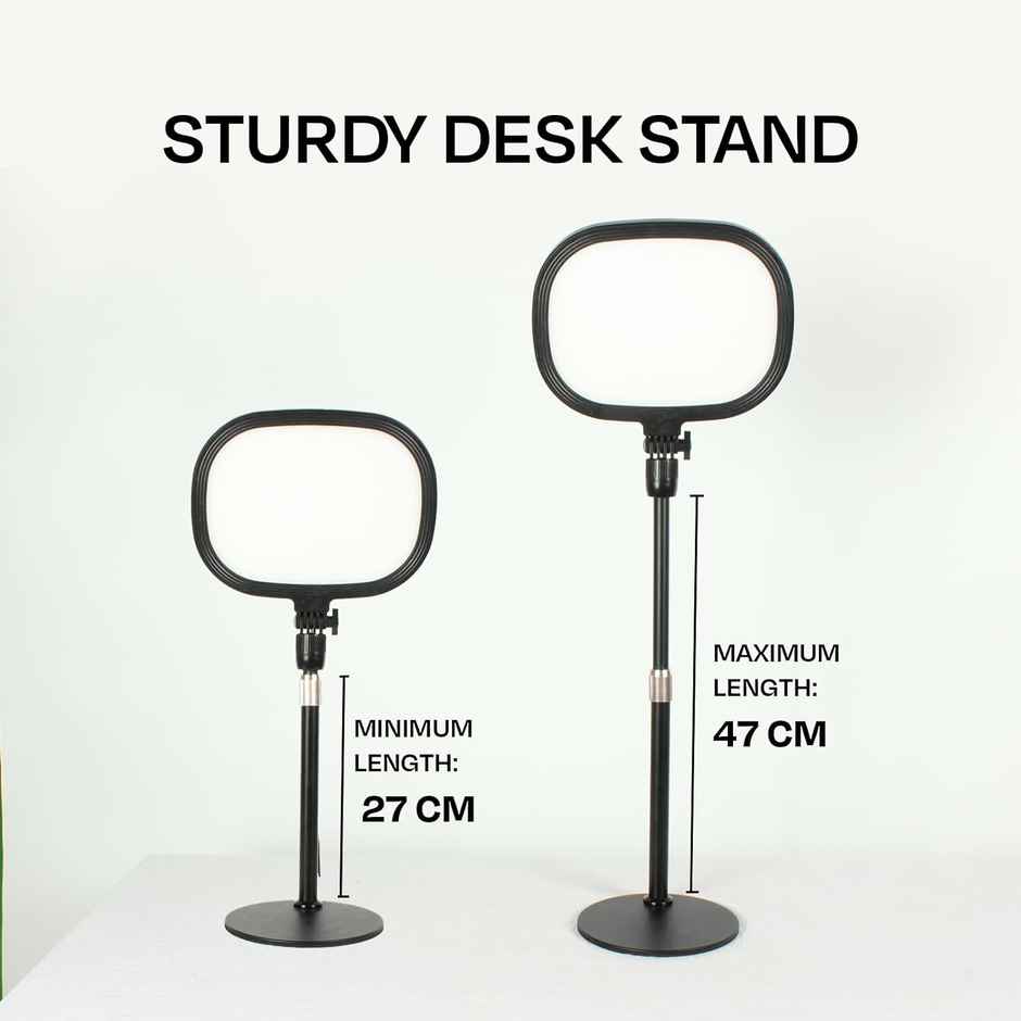 Kreo Slab Light Video Light Adjustable Photography Fill Light Five Color Temperatures 3200K-5600K Adjustable Brightness 1455 Lumens 120 Light Beads CRI 95+ with Extendable Light Stand for Video