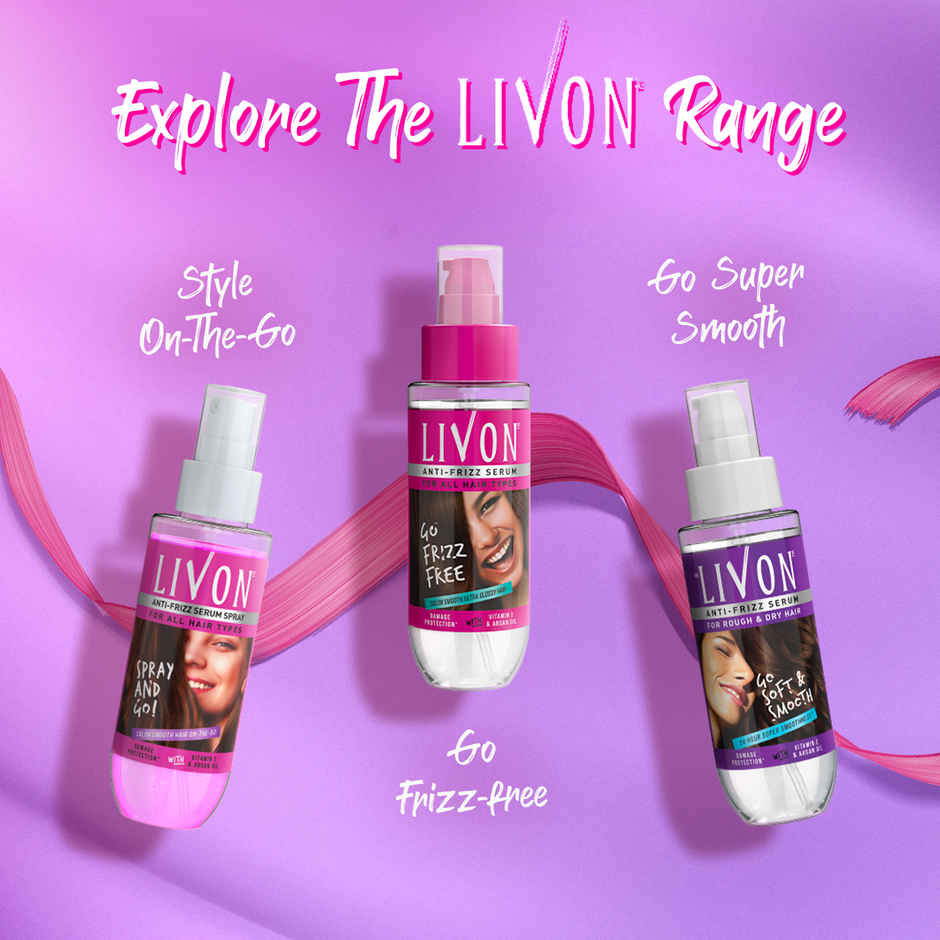 Livon Anti Frizz Hair Serum For Rough & Dry Hair
