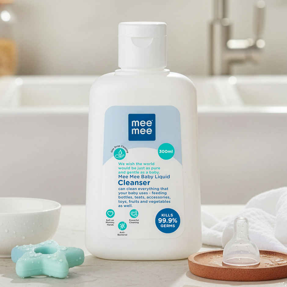 Mee Mee Baby Liquid Cleanser for Bottles | Nipples | Accessories | Toys | Fruits & Vegetables