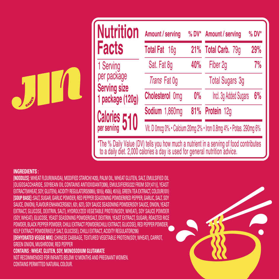 OTOKI Jin Ramen Spicy Flavor Noodle Single Pack
