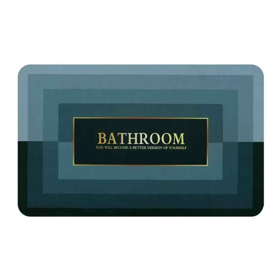 Rubber Bath Mat | Blue | 57 x 37 cm | Reusable
