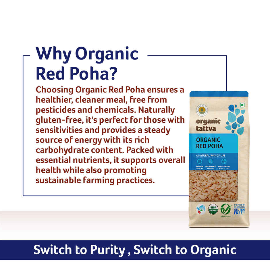 Organic Tattva Red Poha