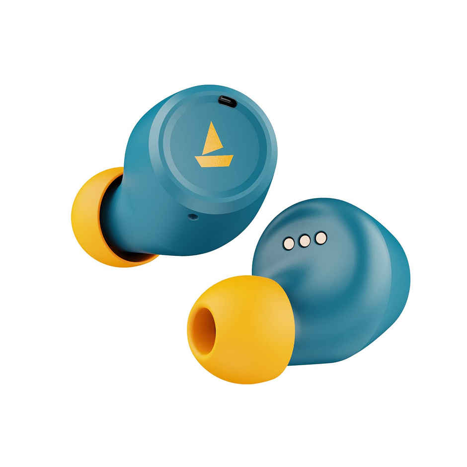 boAt Airdopes 391 Tws Earbuds W/ 23 Hours Playback, Asap Charge, Iwp Technology(Fiery Blue)