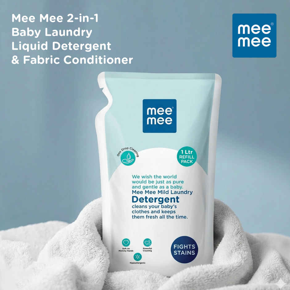 Mee Mee Mild Baby Liquid Laundry Detergent - One Drop Cleaning