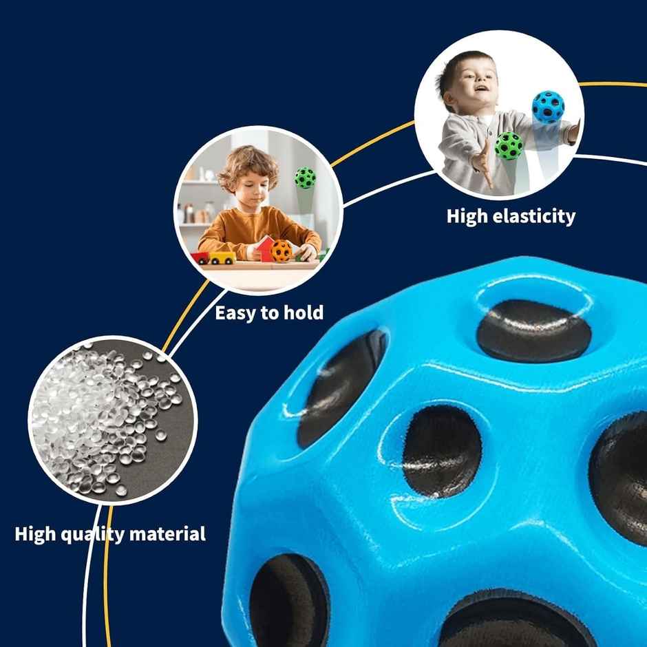 Toyshine Pack Of 12 High Jumping Moon Balls | For Kids and Adults