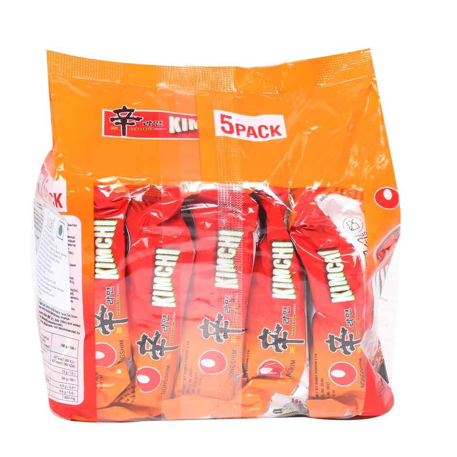 Orion K Snack Rings Kimchi Flavour(70gms) & Korean Nongshim Shin Kimchi (5 In 1)(600gms) Combo