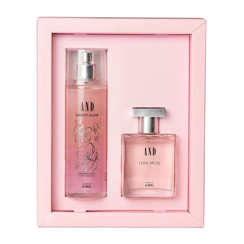 AND by Ajmal Love Muse Eau De Perfume & Dainty Glam Body Mist For Women | Gifting Essential