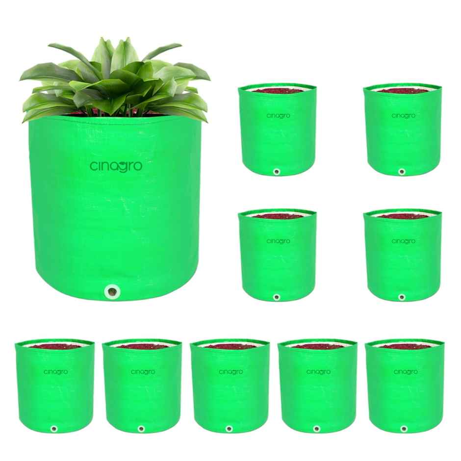 Cinagro Gardening Grow Bags - 260 GSM| 18 x 18 cm | UV-Resistant | Biodegradable