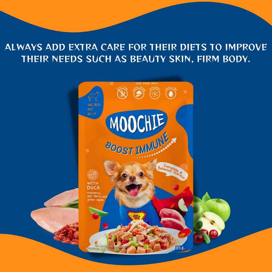 Moochie Dog Wet Food - Boost Immune - Casserole With Duck Gravy | Grain-Free