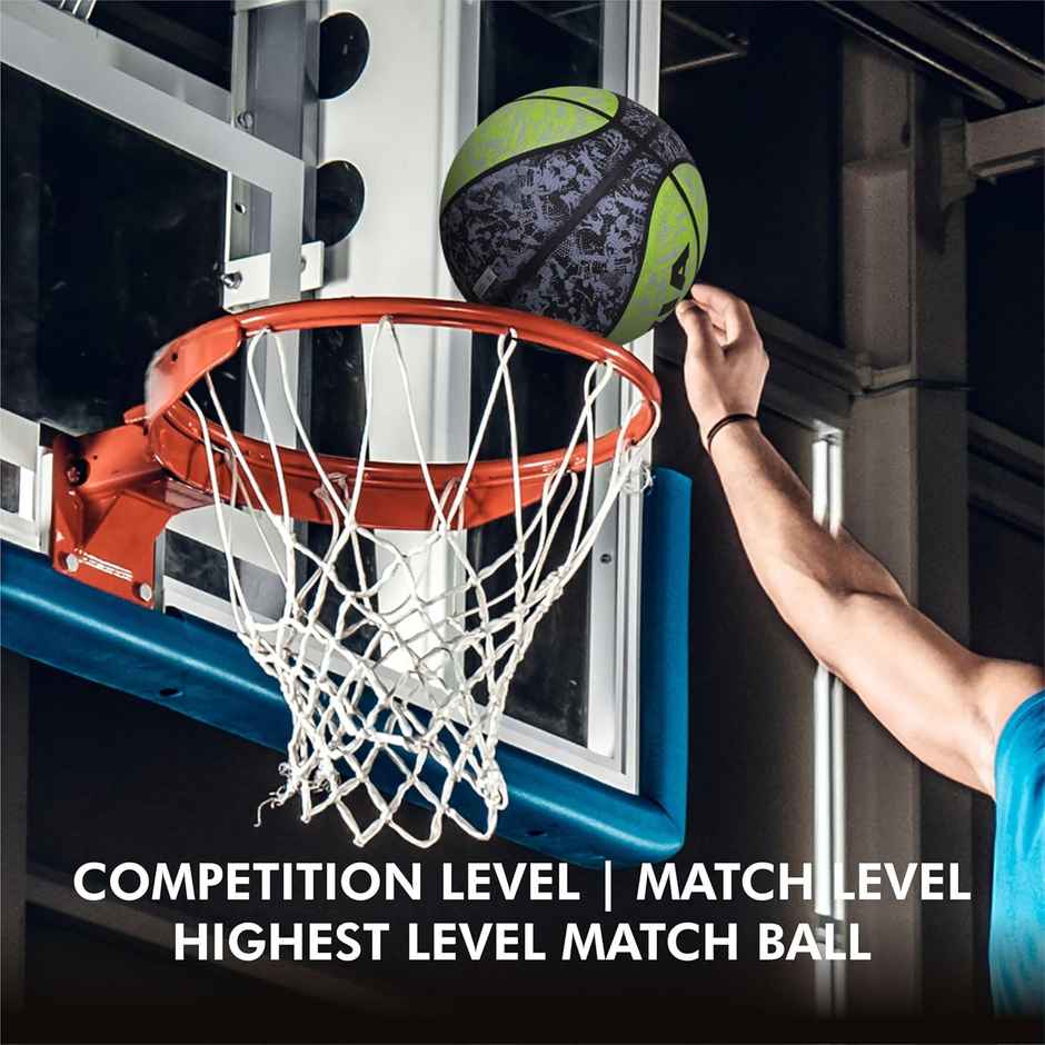 Nivia Graffiti Basketball Black And Green Size - 7