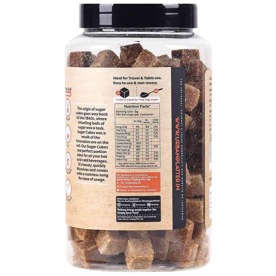 Urban Platter European Style Brown Sugar Cubes / 25Oz Rough Cut, Approx 200 Cubes
