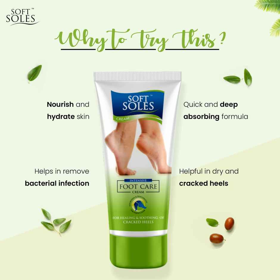 Soft Soles Foot Cream | Intense Hydration for Smooth & Soft Heels | Fast-Absorbing