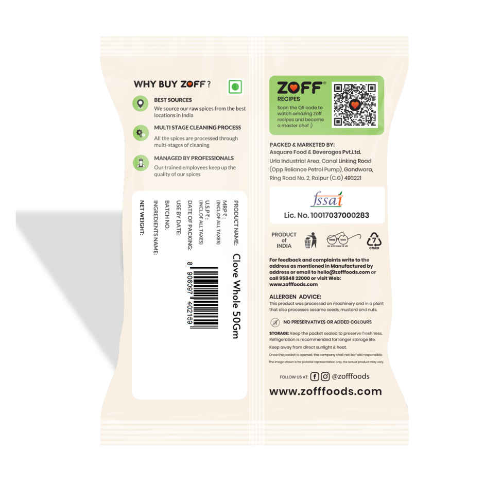 ZOFF Foods Clove Whole / Laung