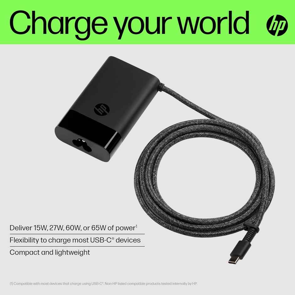 Hp 65W Usb-C Laptop Charger India