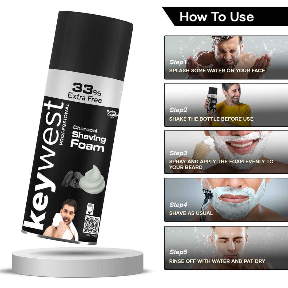 Keywest Charcoal Shaving Foam