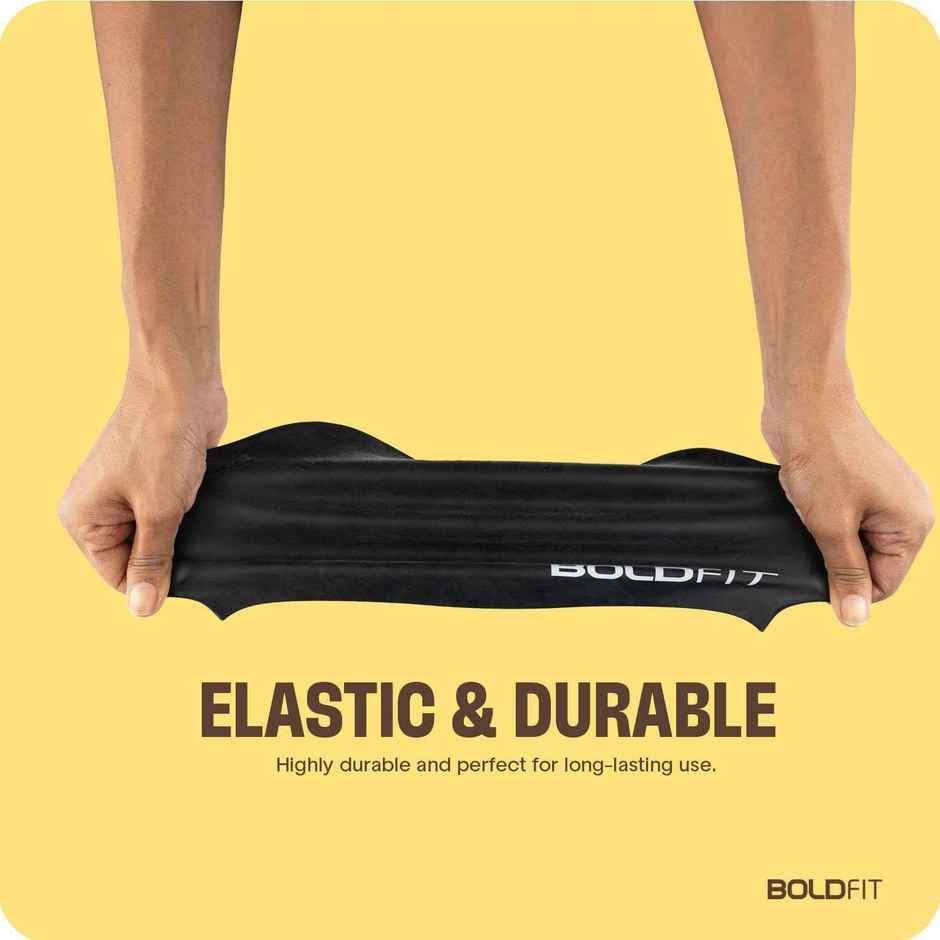Boldfit Silicone Swimming Cap for Unisex Swim Cap for Kids & Adults Easy Fit - Black