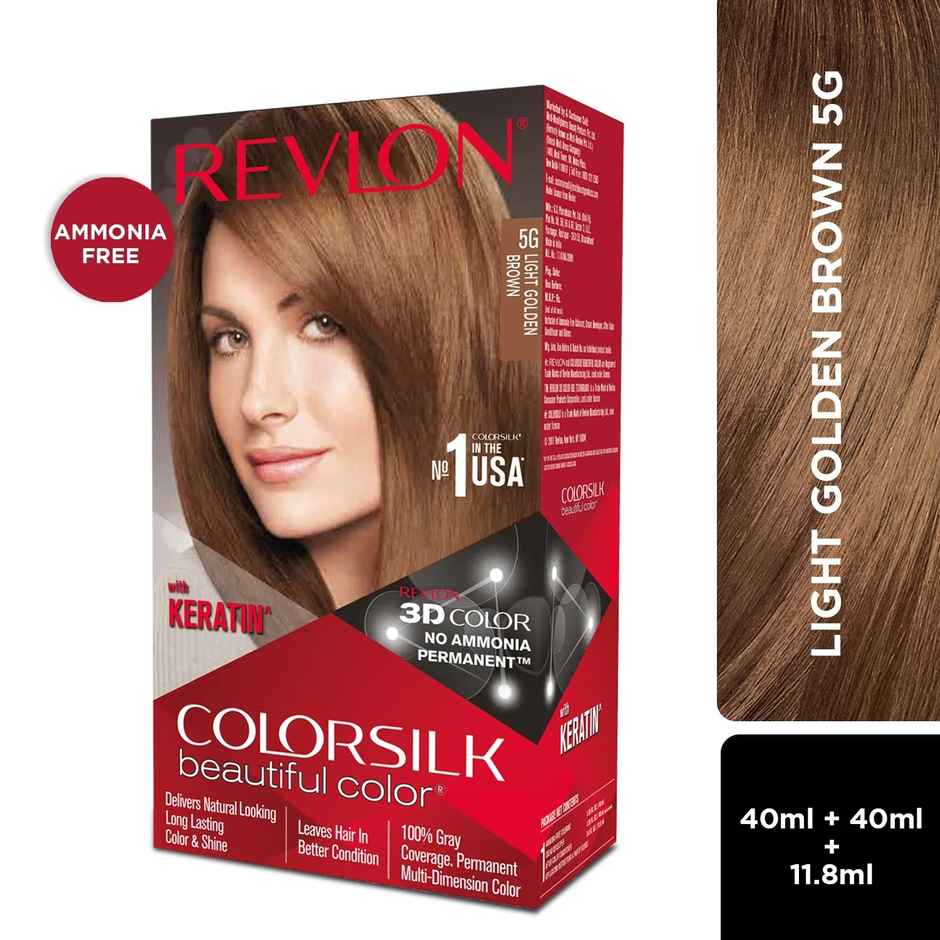 Revlon Colorsilk Hair Color with Keratin - Light Golden Brown
