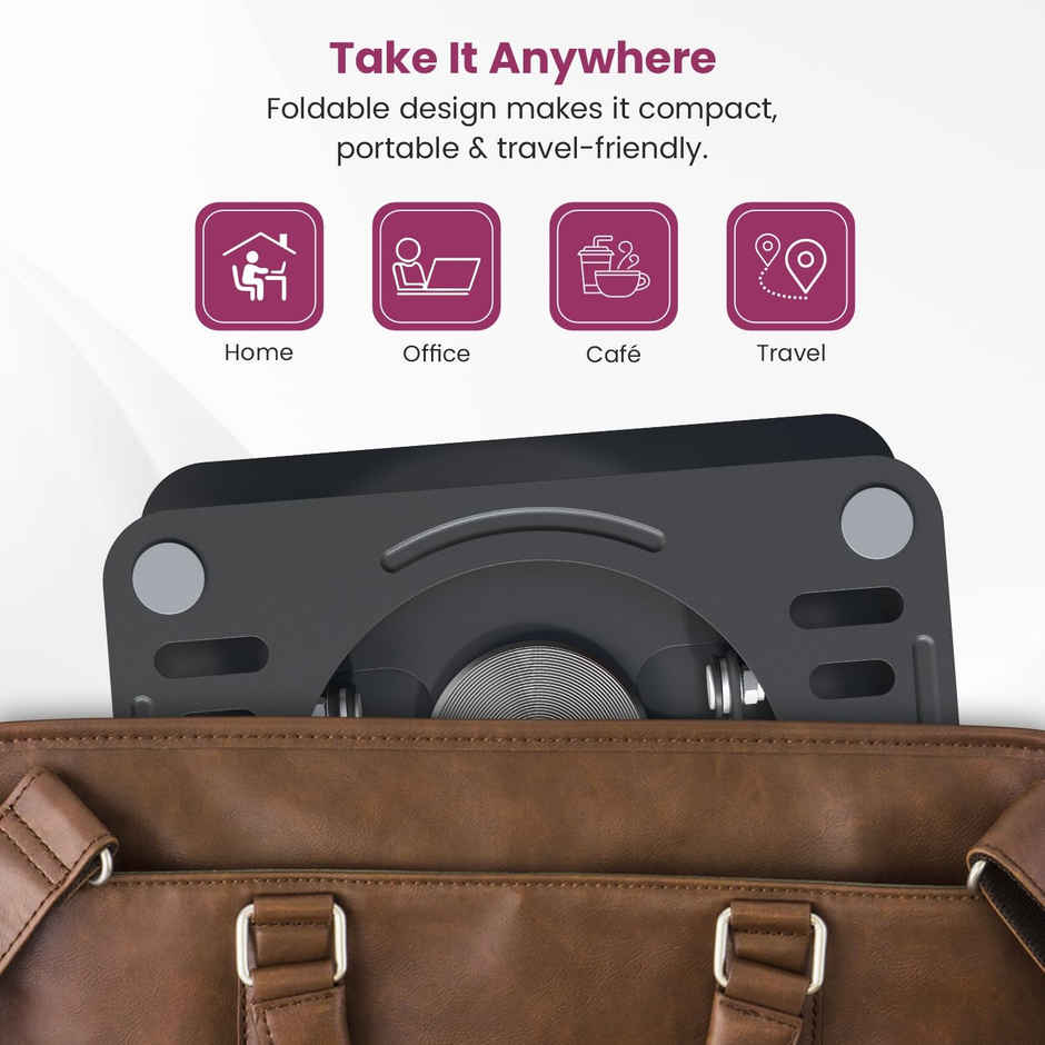 Portronics My Buddy K9 Lite Laptop Stand Black