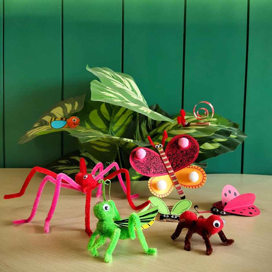 Webby DIY Art and Craft Kit Creepy Crawlies, Drawing, Painting Interesting Fun Activity for Kids