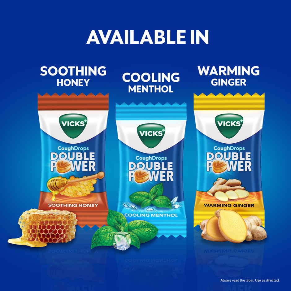 Vicks Cough Drops Double Power (Warming Ginger)