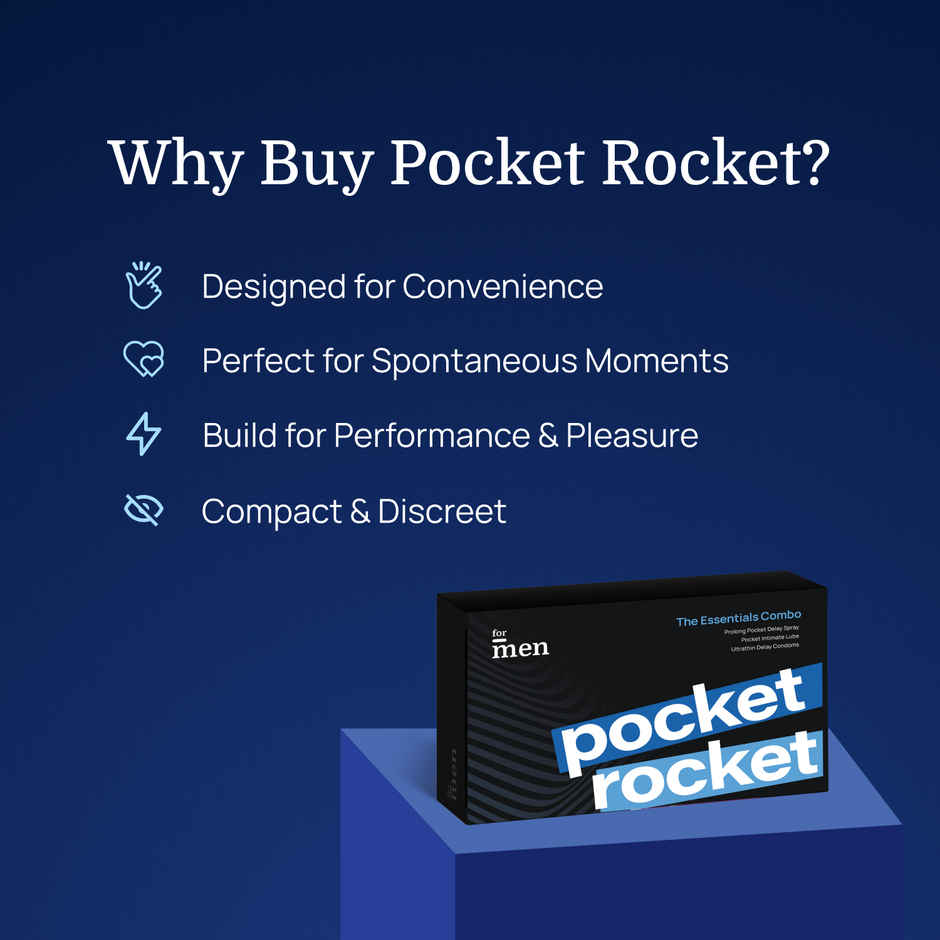 ForMen Pocket Rocket | Delay Spray, Lube & Condoms Kit