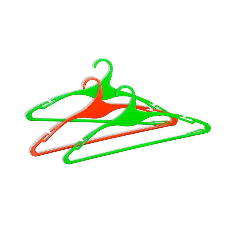Happy To Hang Swan 6 Piece Polypropylene Hanger, Green And Red